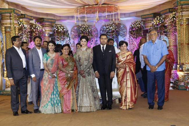 Producer Abinesh Elangovan - Nandhini Reception Stills